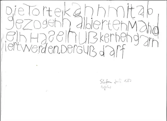 Kinderzeichnung, 1987