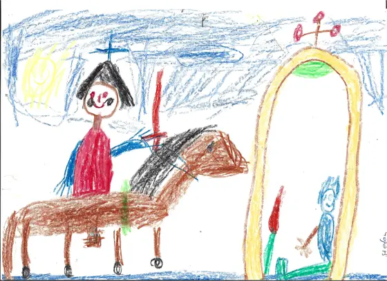 Kinderzeichnung, 1987