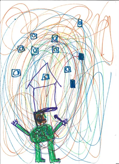Kinderzeichnung, 1988