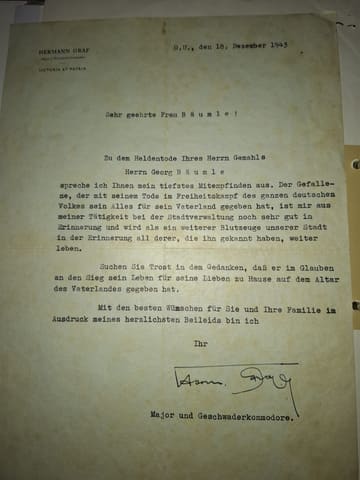 Beileidsbekundungen